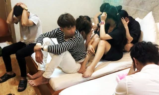 Nhóm thanh niên bị bắt quả tang sử dụng ma túy trong khách sạn