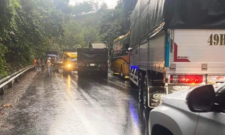 Tắc cục bộ Quốc lộ 20 do du khách rời Đà Lạt sau lễ