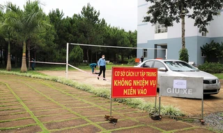 khu cách ly tại ký túc xá Đại học Tôn Đức Thắng, phân hiệu TP.Bảo Lộc