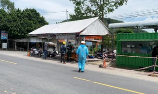 Chốt kiểm dịch ở nơi giáp ranh giữa Lâm Đồng và Đồng Nai