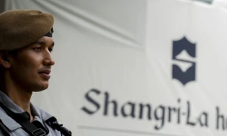 An ninh được thăt chặt tại Đối thoại Shangri-La. Ảnh SCMP