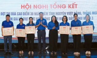 Nhiều tập thể được T.Ư Đoàn khen thưởng trong chiến dịch hỗ trợ thi công đường dây 500kV