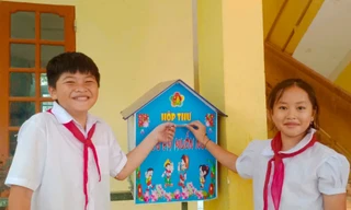 Đội viên hào hứng với hộp thư 'Điều em muốn nói'