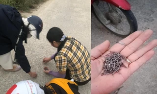 Loạt xe máy của công nhân thủng săm: Bất ngờ nguồn gốc những chiếc đinh trên mặt đường