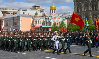 Đoàn Quân đội nhân dân Việt Nam duyệt binh trên Quảng trường Đỏ