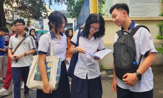 Thí sinh thi vào Trường Phổ thông Năng khiếu (ĐH Quốc gia TPHCM). Ảnh: A.N