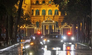 Công an Hà Nội diễn tập phương án đón đoàn khách quốc tế, đảm bảo an ninh ở cấp cao nhất 