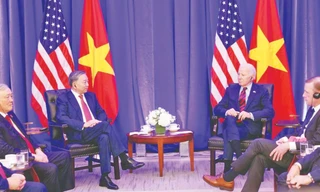 Tổng Bí thư, Chủ tịch nước Tô Lâm đối thoại với Tổng thống Mỹ Joe Biden tại New York ngày 25/9/2024Ảnh: TTXVN 