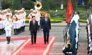 Chủ tịch nước Lương Cường chủ trì lễ đón Nhà vua Vương quốc Bỉ