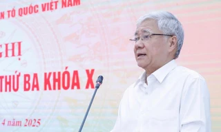 Chủ tịch Ủy ban Trung ương MTTQ Đỗ Văn Chiến thông tin việc sắp xếp bộ máy