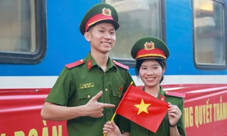 1.000 học viên Nam tiến, chuẩn bị cho màn trống hội Kỷ niệm 50 năm Giải phóng miền Nam