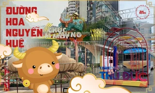 Đường hoa Nguyễn Huệ đẹp rực rỡ đón Tết Tân Sửu, đảm bảo quy tắc an toàn với du khách đến thăm