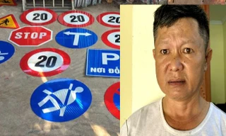 Hạt phó hạt quản lý đường bộ trộm biển báo giao thông