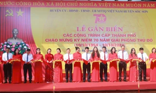 Huyện Sóc Sơn khánh thành 5 dự án lớn nhân kỷ niệm 70 năm ngày Giải phóng Thủ đô