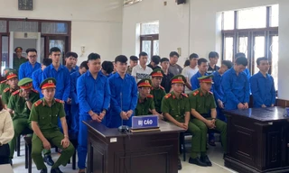 Các bị cáo tại phiên tòa 