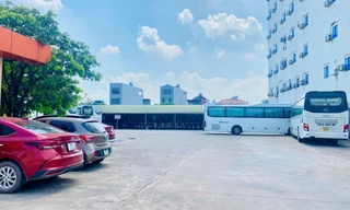 Bến xe khách huyện Tân Yên ( Bắc Giang) Ảnh: Nguyễn Thắng 