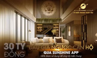 Đấu giá từ thiện qua Sunshine App-Sunshine Group ủng hộ 30 tỷ cho miền Trung