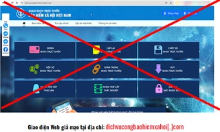BHXH Việt Nam chỉ những dấu hiệu nhận diện website mạo danh, lừa đảo