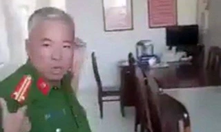Xử lý nghiêm vụ trung tá công an 'lấy chân tác động vào dân'