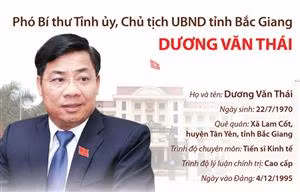 Chân dung tân Chủ tịch UBND tỉnh Bắc Giang Dương Văn Thái