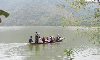 Hồ Tuy Lai - nơi tám học sinh tử nạn. Ảnh: Internet