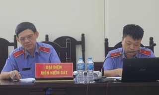 Đại diện viện kiểm sát tại phiên tòa phúc thẩm vụ án.