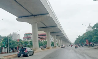 Dự án đường sắt đô thị Hà Nội, tuyến Nhổn – ga Hà Nội sử dụng vốn vay ODA nằm trong danh sách dự án chậm tiến độ nhiều năm nay. Ảnh: Phạm Thanh