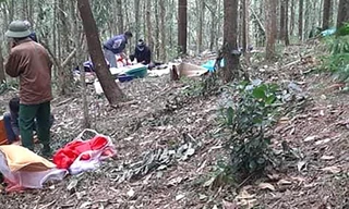 Hiện trường nơi phát hiện ông T. tử vong