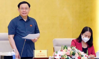 Chủ tịch Quốc hội, Chủ tịch Hội đồng Bầu cử quốc gia Vương Đình Huệ, Hội đồng Bầu cử Quốc gia phát biểu tại phiên họp