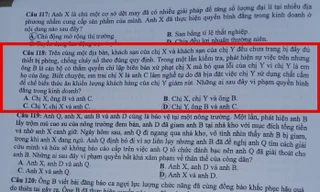 Câu hỏi trong đề Giáo dục công dân kỳ thi tốt nghiệp THPT 2020 bị cho là không chính xác