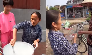 Giữa dịch Covid-19, bà Tân Vlog nấu nồi gel rửa tay khổng lồ tặng hàng xóm