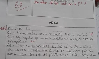 Nam sinh làm Văn nhưng không quên “đu” idol, lời phê của giáo viên mới đáng chú ý
