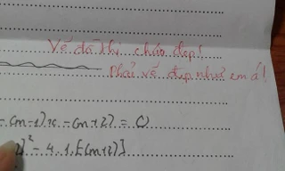 Cô giáo ghi lời phê siêu dễ thương, teen nhận bài dù bị chê nhưng vẫn thích thú