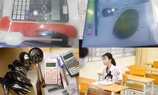 Loạt đồ vật “bá đạo” teen mang vào phòng thi năm nay: Xoài, muỗng, thậm chí cả... mèo!