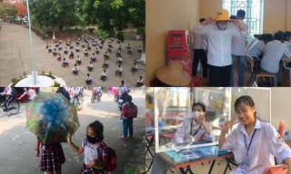 Ngày đầu trở lại trường: Teen háo hức “check-in”, tuân thủ nghiêm các biện pháp an toàn 