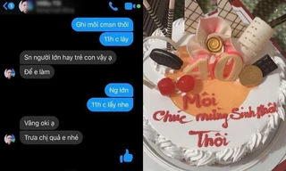 Đặt bánh sinh nhật online nhưng gõ thiếu dấu, khách hàng cười ngất khi nhận thành phẩm