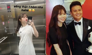 Đăng ảnh “sống thật một hôm”, bạn gái Quang Hải bị dân mạng soi ra bằng chứng “sống ảo“?