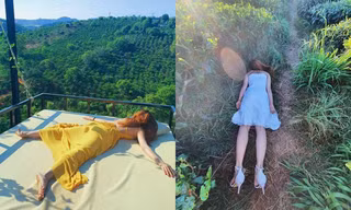 Bộ ảnh “ngủ sấp mặt ở Đà Lạt” của nữ sinh xứ Huế khiến cộng đồng mạng thích thú thả tim