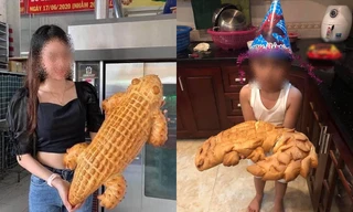 Cô gái đặt mua bánh mì cá sấu qua mạng, lúc nhận hàng không biết nên khóc hay nên cười