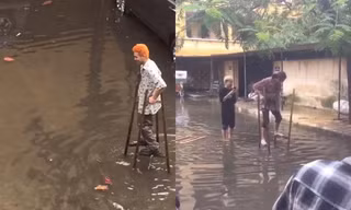 Sinh viên đi học mùa mưa: Cà kheo là “phương tiện” số 1 được lựa chọn!