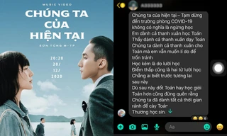 “Văn mẫu” Chúng Ta Của Hiện Tại (Sơn Tùng M-TP) được thầy giáo “cải biên” thành thông báo nghỉ học