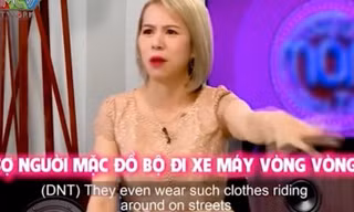 MC gây tranh cãi với phát ngôn trên sóng truyền hình: “Không hiểu sao mặc đồ bộ ra đường“