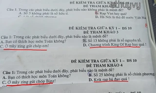 Đề kiểm tra môn Toán toàn là “Rap Việt“: Đây chính là thầy giáo “bắt trend” nhất năm!
