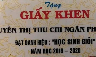 Cái tên đặc biệt của nữ sinh in trên tấm giấy khen “học sinh Giỏi” khiến dân mạng xôn xao