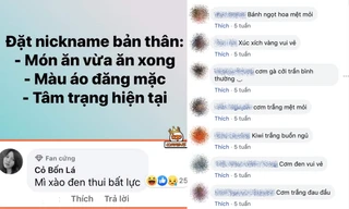 Trào lưu “chế” nickname theo cảm xúc: Cười té ghế với những cái tên siêu bá đạo