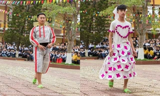 Khi trường học trở thành “sàn diễn thời trang“: Teen diện trang phục siêu độc đáo