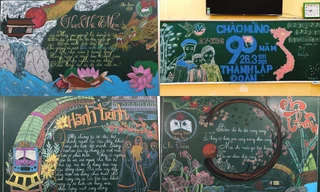 Sôi động Tháng Thanh niên: Hội học sinh đua nhau khoe màn trang trí bảng cực đẹp