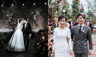 Công Phượng tung loạt ảnh cưới “tình bể bình” chưa từng công bố để chúc mừng năm mới