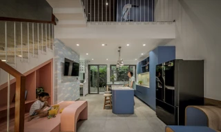 Ấn tượng với cách thiết kế nhà mặt phố có không gian kết nối 