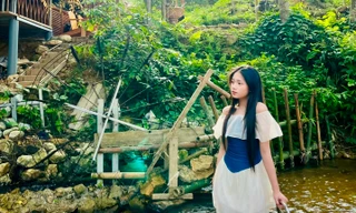 Giới trẻ rủ nhau lên núi tránh nóng: Ăn gà nướng, uống cà phê bên suối